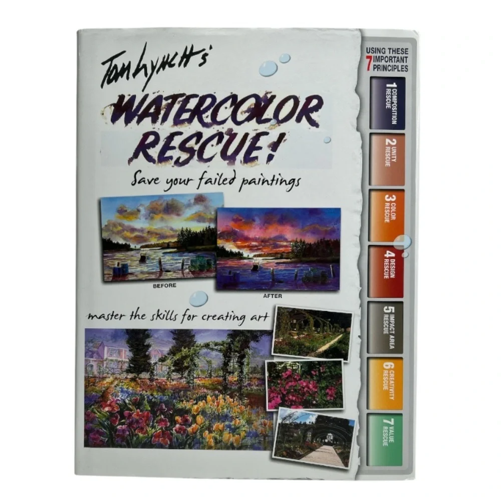 💕 Tom Lynch's Watercolor Rescue Vintage Hardcover Book - Picture 16 of 16